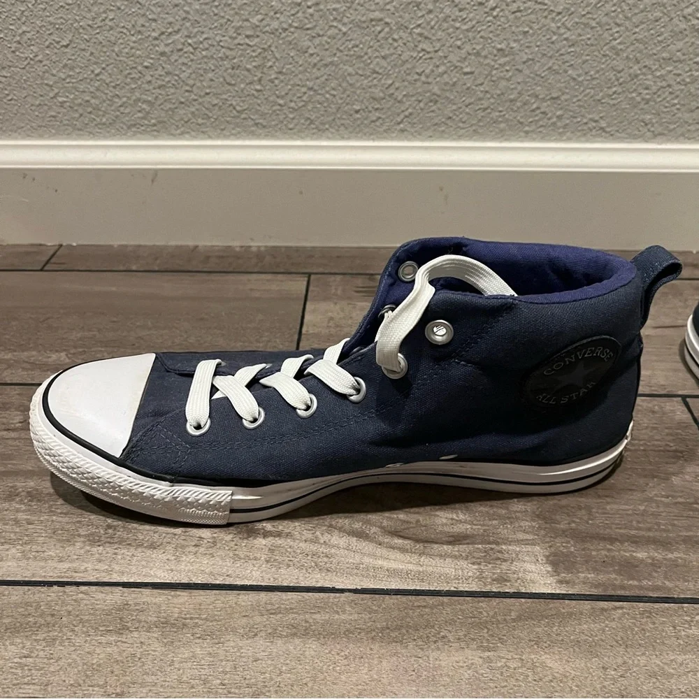 Converse Navy Canvas Sneakers - Picture 2 of 6